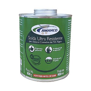Solda Ultra Resistente para Tubos e Conexões de PVC Rígidos Amanco 800g