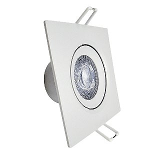 Spot Led Quadrado Branco Frio 6500K 12W Bivolt