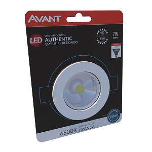 Spot Led Redondo Branco Frio 6500K 7W Bivolt