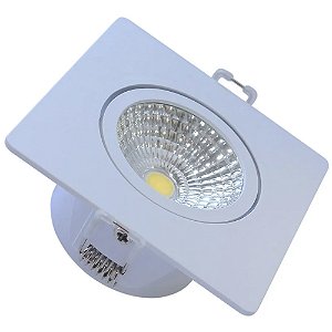 Spot Led Quadrado Branco Quente 3000K  5W Bivolt