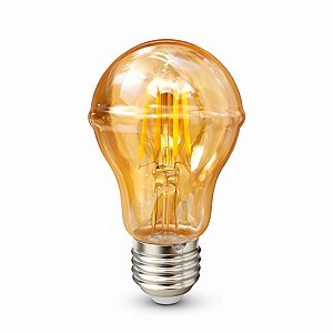 Lâmpada Filamento Led Retrô Pera A60 E27 Dimerizável 4W 220V