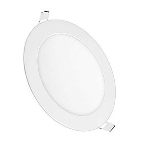 Painel Led Embutir Redondo Branco Neutro 4000K 12W Bivolt