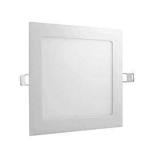 Painel Led Embutir Quadrado Branco Frio 6500K 12W Bivolt