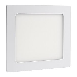Painel Led Embutir Quadrado Branco Quente 3000K 12W Bivolt