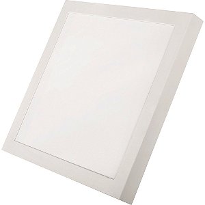 Painel Led Sobrepor Quadrado Branco Quente 3000K 30W Bivolt
