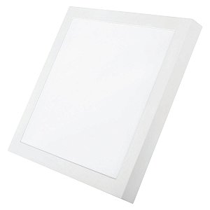 Painel Led Sobrepor Quadrado Branco Quente 3000K 30W Bivolt