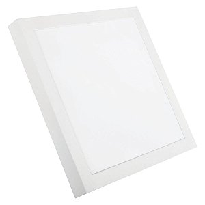 Painel Led Sobrepor Quadrado Branco Frio 6500K 24W Bivolt
