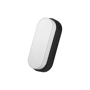 Arandela Led Preta IP65 Branco Frio 6500K 12W Bivolt