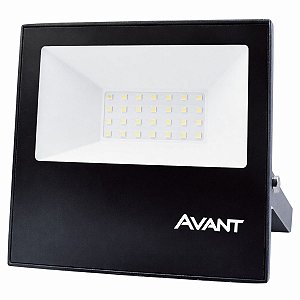Refletor Luz Led Slim Branco Frio 6500K 30W Bivolt IP65