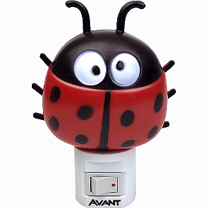 Luz Noturna Led Joaninha 3000K 1W Bivolt