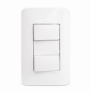 Conjunto 4x2 com 2 Interruptores Paralelos 10A/250V