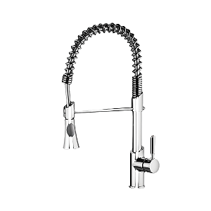 Torneira Misturador de Cozinha para Bancada Gourmet Monocomando com Ducha Especial Loren Kitchen Lorenzetti