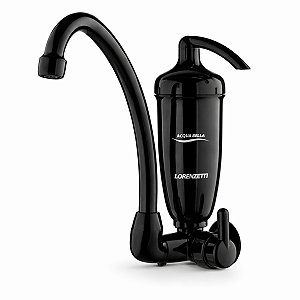 Torneira para Cozinha de Parede com Purificador de Água Acqua Bella Preto Lorenzetti