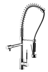 Misturador Monocomando para Cozinha de Mesa com Ducha Especial Loren Kitchen Lorenzetti 2267 C76