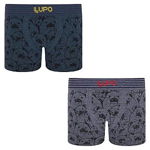 Cueca Boxer Infantil Estampa Ursinhos Sem Costura Lupo