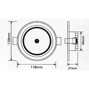 Spot Led Direcional Redondo 9W Branco Quente 3000k Bivolt