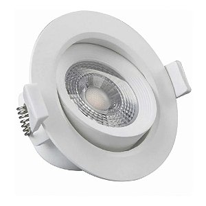 Spot Led Direcional Redondo 7W Branco Frio 6500k Bivolt