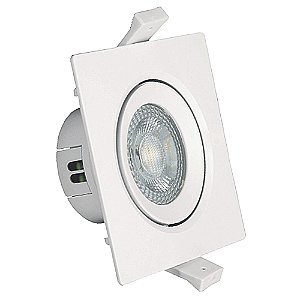 Spot Led Direcional Quadrado 12W Branco Frio 6500k Bivolt