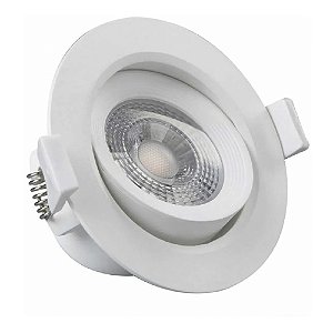 Spot Led Direcional Redondo 7W Branco Quente 3000k Bivolt