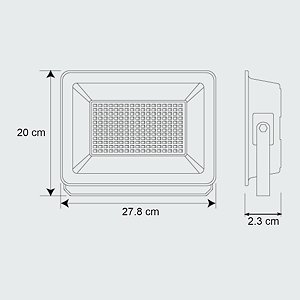 Refletor Led Inspirium Branco Frio 6500K 200W Bivolt