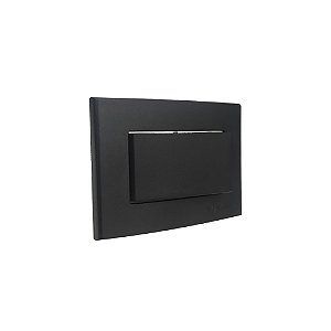 Interruptor Paralelo 10A/250V para Embutir em Móvel Linha Clean 65x45mm Preto Ebony