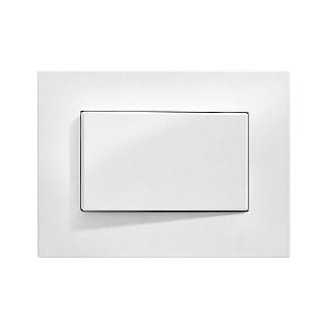 Interruptor Simples 10A/250V para Embutir em Móvel Linha Clean 65x45mm Branco