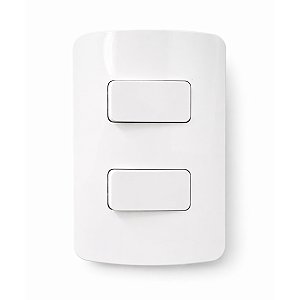 Placa 4x2 com 2 Interruptores Paralelos 10A/250V Linha B3