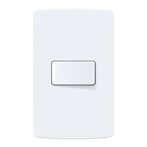 Placa 4x2 c/ 1 Interruptor Paralelo 10A/250V Branco Embutir