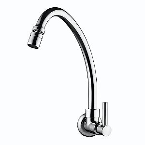 Torneira para Cozinha de Parede Fit Slim Cromada Lorenzetti 1168 C31