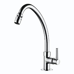 Torneira para Cozinha de Mesa Fit Slim Cromada Lorenzetti 1167 C31