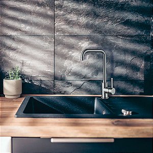 Misturador Monocomando para Cozinha de Mesa de Níquel Escovado Loft 2257 N82 Lorenzetti
