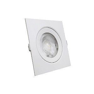 Spot Dicróico Direcional Quadrado 15W Branco Frio 6000k Bivolt