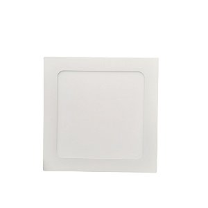 Painel Led Embutir Quadrado Branco Frio 6000K 12W Bivolt