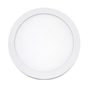 Painel Led Sobrepor Redondo Branco Frio 6000K 12W Bivolt