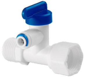 Válvula de Fechamento 3 Vias Rosca 1/2" BSPT para Tubo 1/4" CN021