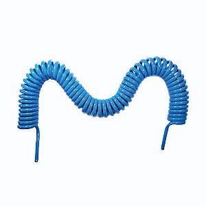 Espiral em Poliuretano (TPU)  45mmx10m Tubo 8mmx1,25mm Azul