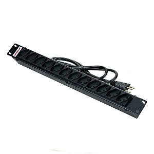 Régua de 12 Tomadas para Rack 19"