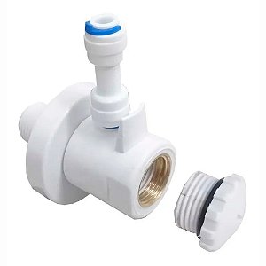 Conexão em T com Engate Rápido Rosca 1/2” para Tubo 1/4”