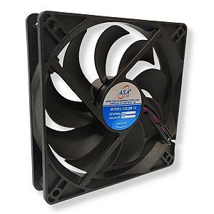 Cooler Mini Ventilador 12025B-12 3 Fios 12V AsaFan 120mm