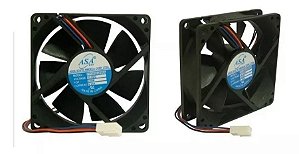 Cooler Mini Ventilador 8025S-12 3 Fios 12V
