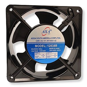 Cooler Mini Ventilador 12038B 4 Fios Bivolt Asa Fan