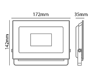 Mini Refletor Floodlight MicroLed SMD Branco Frio 6000K 100W Bivolt