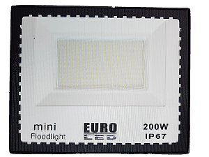 Mini Refletor Floodlight MicroLed SMD Branco Frio 6000K 200W Bivolt