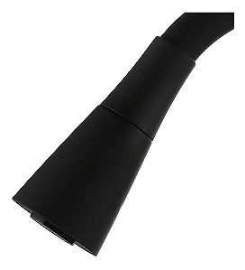 Torneira para Cozinha de Parede Tubo Flexível Preta Cone Duplo Jato Sigma 1168