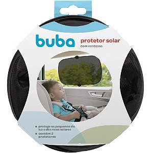 Protetor Solar Infantil para Carro com Ventosa Kit 2 Unidades Buba