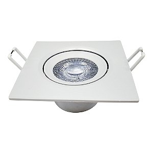 Spot Led Quadrado 5W Branco Neutro 4000K Bivolt