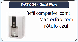 Refil Gold Flow WFS004 para Purificadores Masterfrio Rótulo Azul