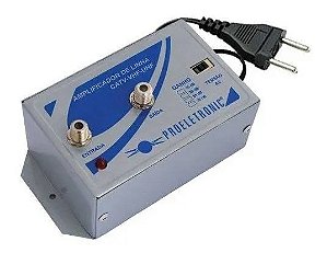 Amplificador de Linha VHF / CATV / UHF HDTV TV Digital 30dB PQAL-3000 Bivolt