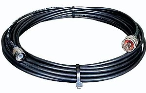 Cabo de Descida Celular Fixo RG58 10m Conectores N macho e TNC macho
