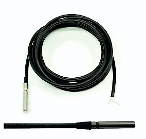 Sensor de Temperatura até 100°C SB19 Preto 2,5m
